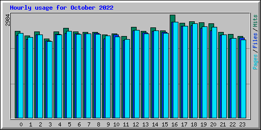 Hourly usage for October 2022