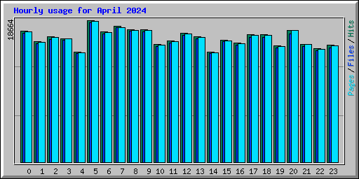 Hourly usage for April 2024