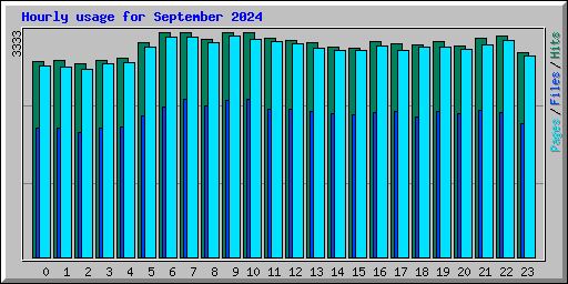 Hourly usage for September 2024